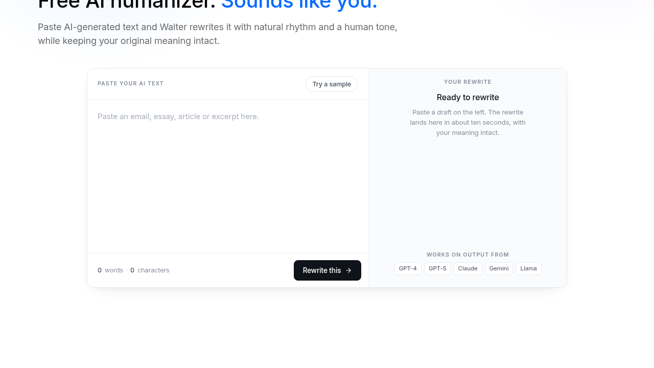 Walter Writes screenshot