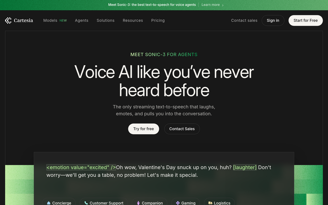 Cartesia Sonic-3 screenshot