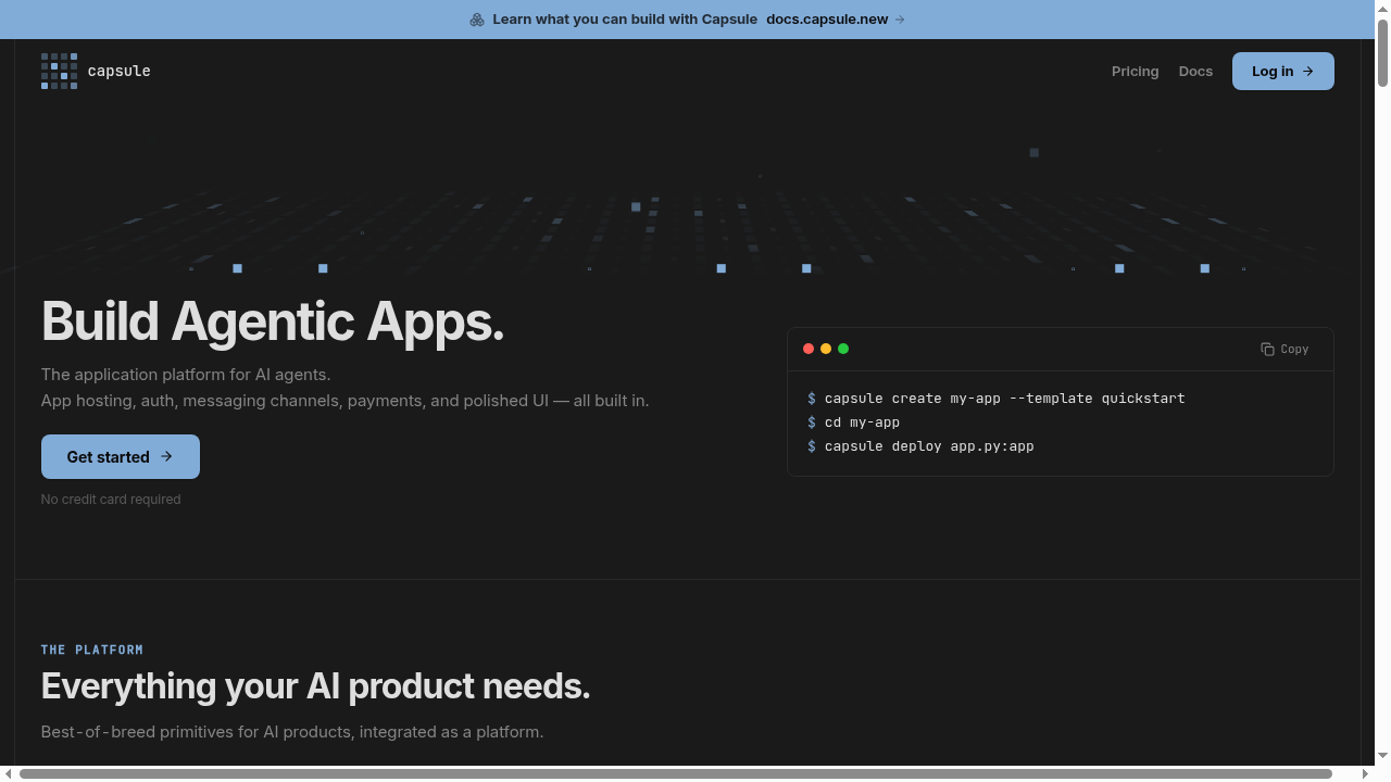 Capsule screenshot