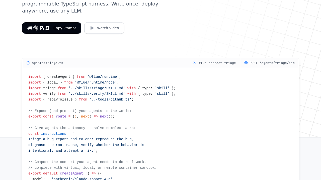 Flue screenshot
