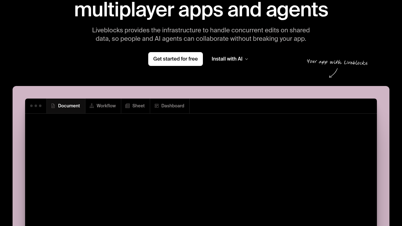 Liveblocks screenshot