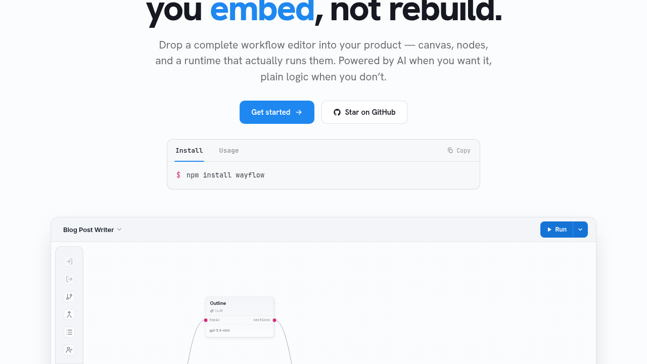 Wayflow screenshot