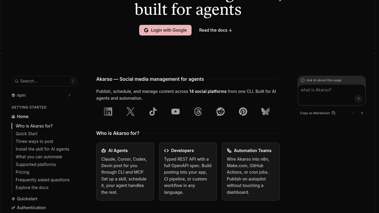 Akarso screenshot