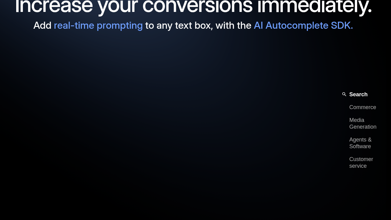 AI Autocomplete SDK screenshot