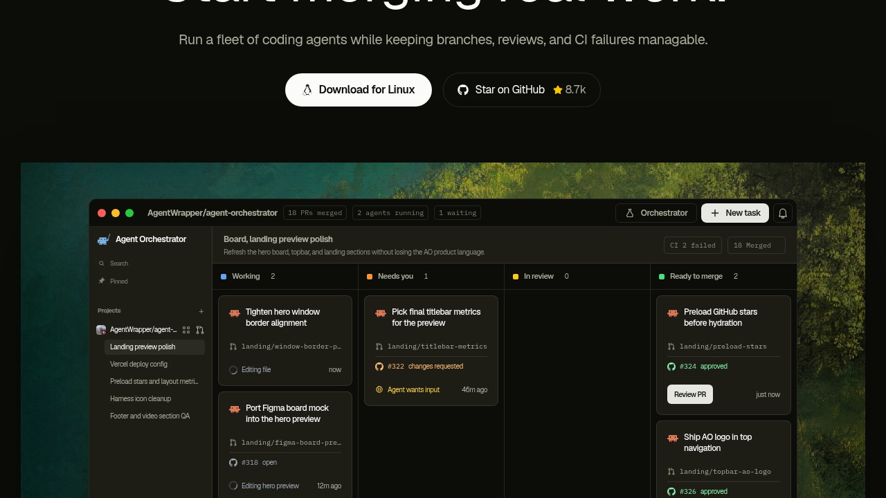 Agent Orchestrator screenshot