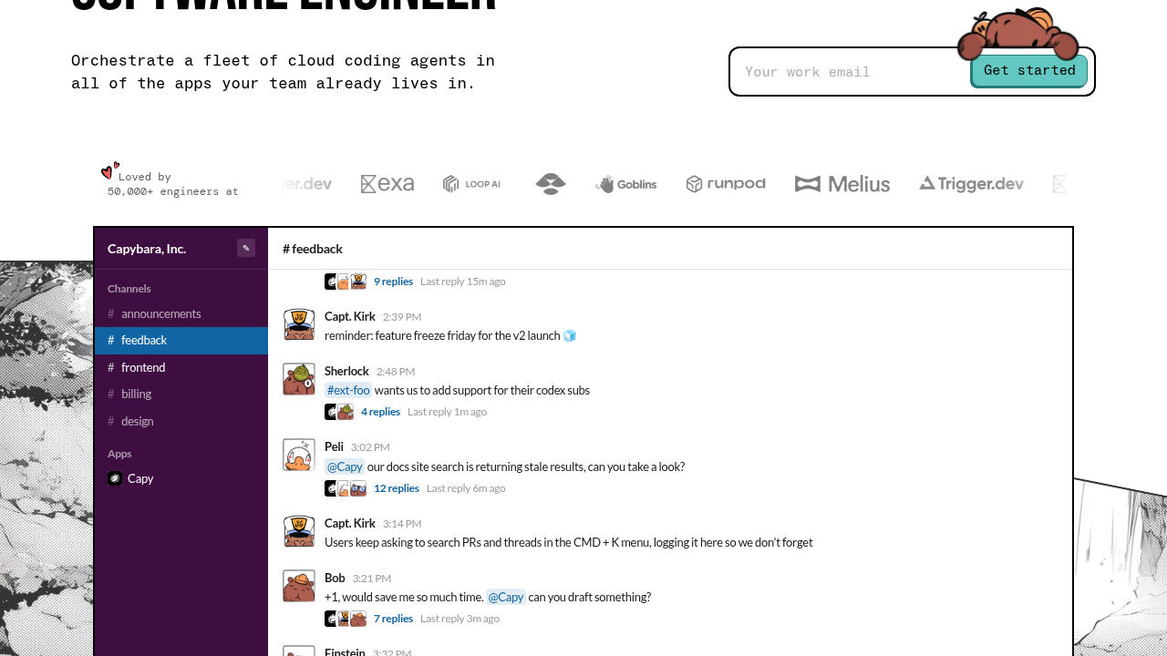 Capy screenshot