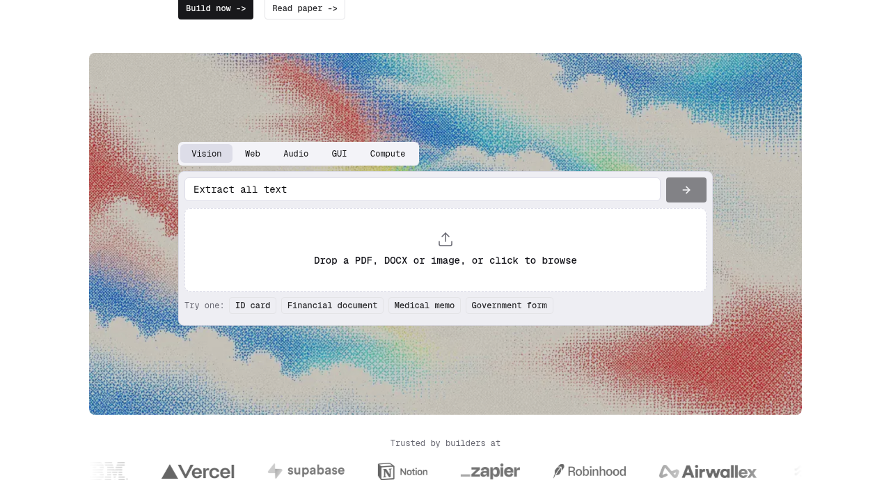 Interfaze screenshot